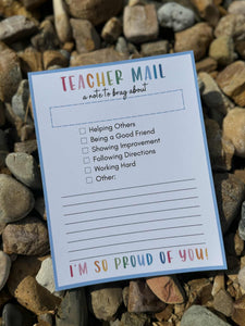 Teacher Mail Notepads