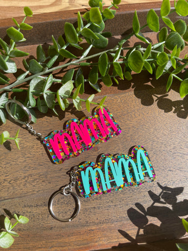 Acrylic Mama Keychains