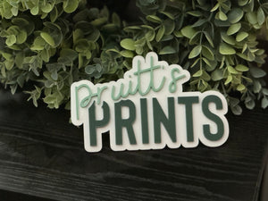 Acrylic Business Name/Social Media Handle Sign