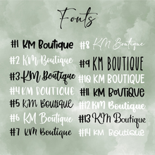 Load image into Gallery viewer, Acrylic Business Name/Social Media Handle Sign