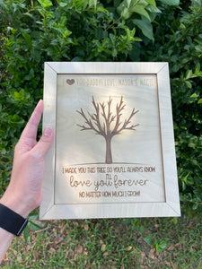 DIY Love You Forever Tree Plaque