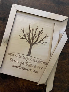 DIY Love You Forever Tree Plaque